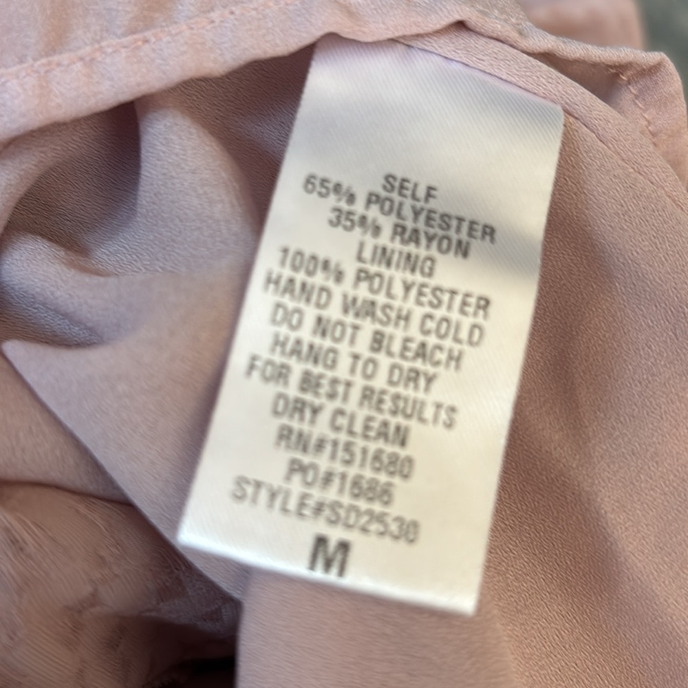 Boutique Storia Dusty Rose Midi Dress Boho Style Women’s Size Medium - Picture 11 of 11